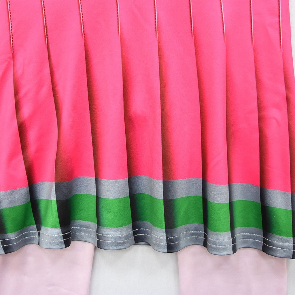 Kids Zombies 2 red dress Girls Addison Cheer Camp Fancy Dress Costume Cosplay for Girls - Azufun