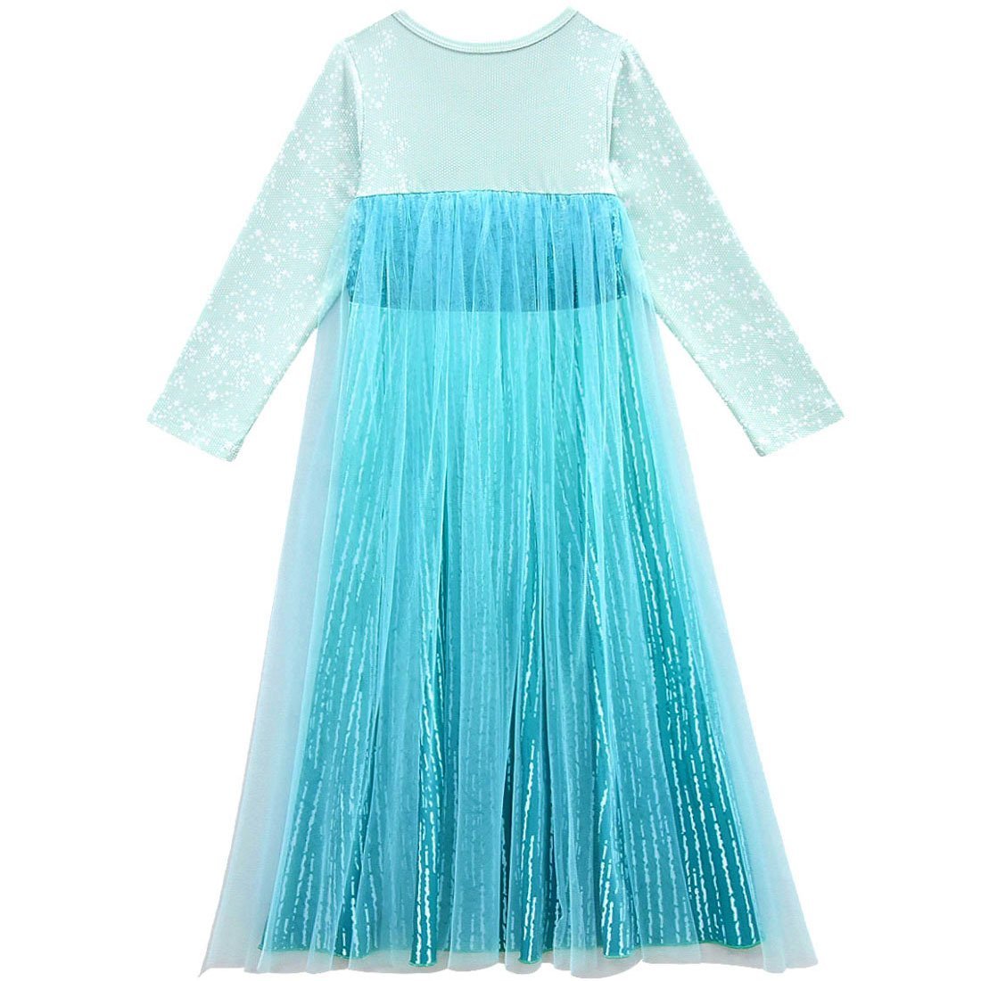Frozen 2 Elsa blue snow queen princess dress For Toddler Girls - Azufun