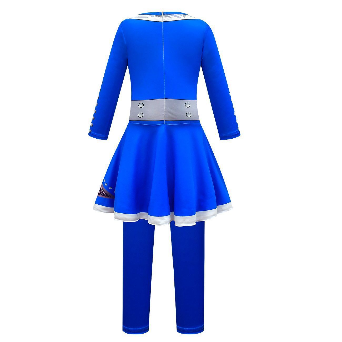 Zombies 3 Blue Cosplay dress Jumpsuit Costume Bodysuit Outfits for kids - Azufun