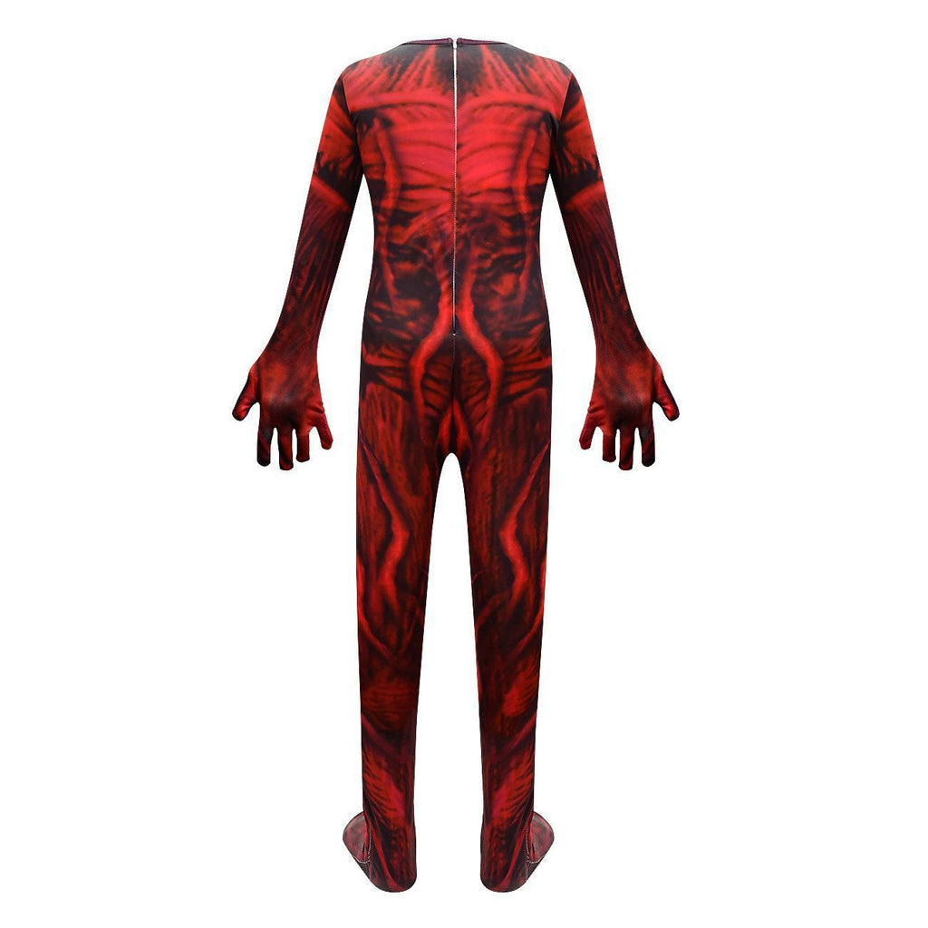 Blue Stranger Things 4 Cosplay Costumes Jumpsuit Romper Halloween Outfit For Kids - Azufun