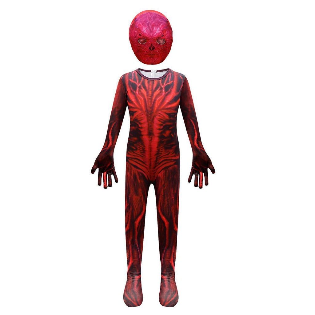 Blue Stranger Things 4 Cosplay Costumes Jumpsuit Romper Halloween Outfit For Kids - Azufun