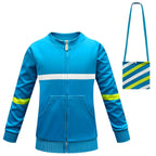 Kids Stranger Things 2 Versatile Cardigan Coat Zip-Up Cosplay Costumes - Azufun