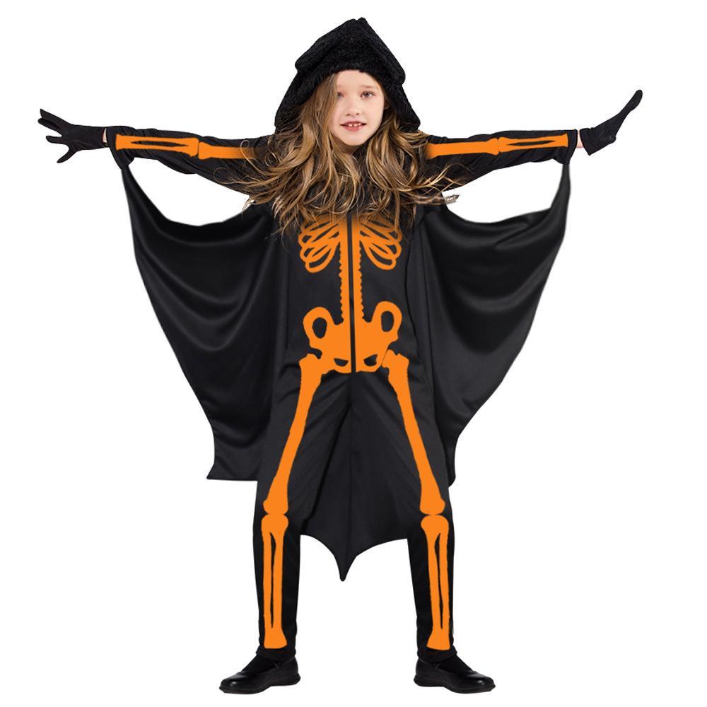 kids Bat cape Cosplay Jumpsuit Halloween Performance Costumes - Azufun