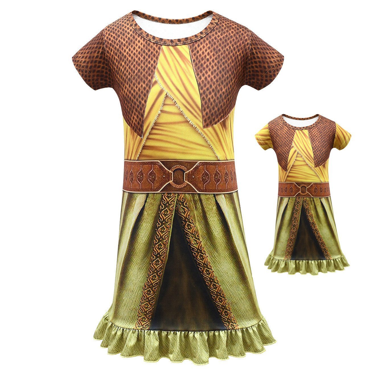 Raya and the Last Dragon Cosplay Kids Nightdress Sleepwear Girls Pajamas - Azufun