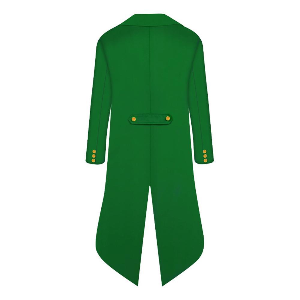 Vampire Gothic Jackets Vintage Halloween Costumes Medieval Steampunk Tailcoat Coat for kids - Azufun