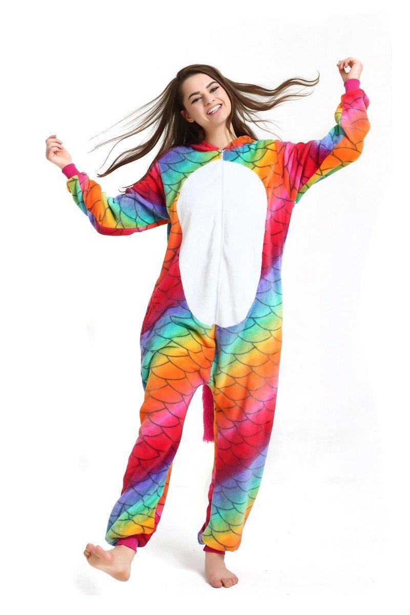 Adult Animal Mermaid Unicorn Onesie Kigurumi Onesies Pajamas - Azufun