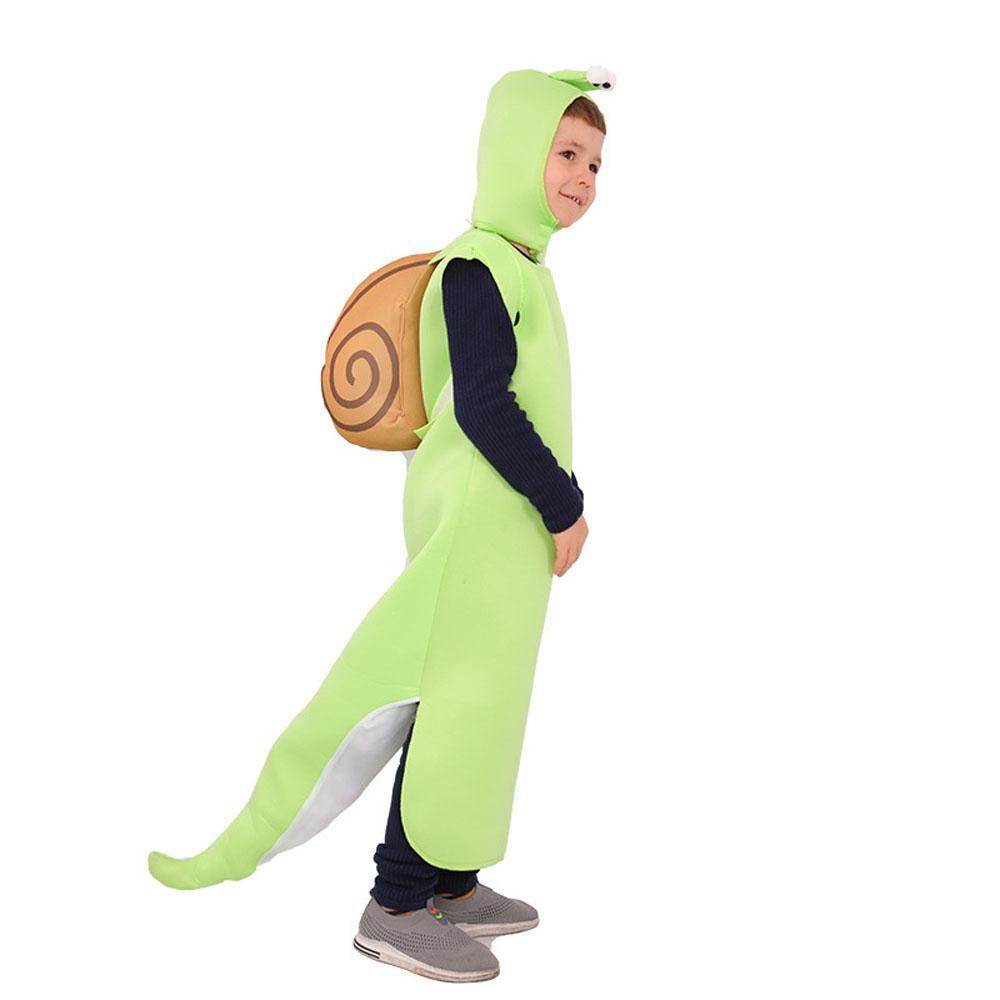 Halloween Snails Cosplay Costume Jumpsuit Kids Carnival Party Outfit Dress Up for Boys Girls