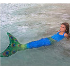 Mermaid Tails Swimming Skirt Swimwear Kid and Adult Sizes - Azufun