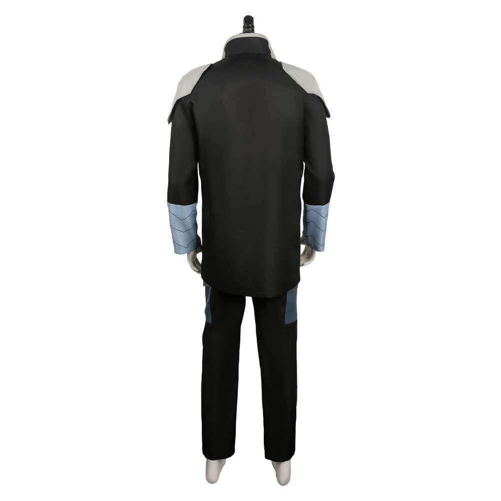 Kaiju No. 8 Soshiro Hoshina Black Team Uniform Cosplay Costume Male Role Play Outfit - Azufun