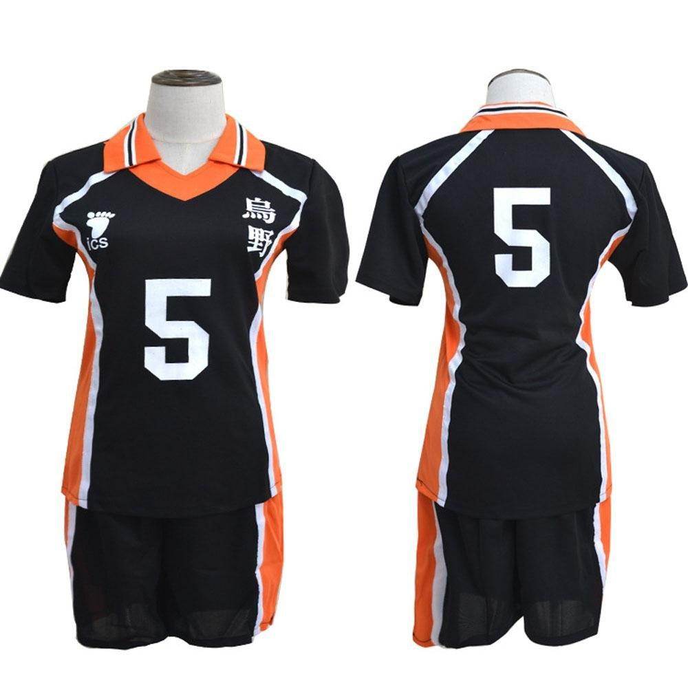 Karasuno Uniforms Anime Haikyu!! Cosplay Costumes Carnival Party Full Set - Azufun