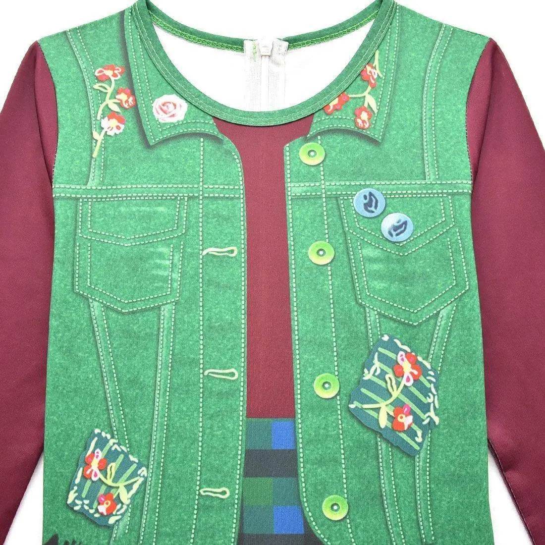 kids College Zombies Cosplay Zentai Suit Costume Children Jumpsuit Bodysuit Outfits - Azufun