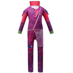 Kids Descendants Mal Cosplay Zentai Suit Costume Children Jumpsuit Bodysuit Outfits - Azufun