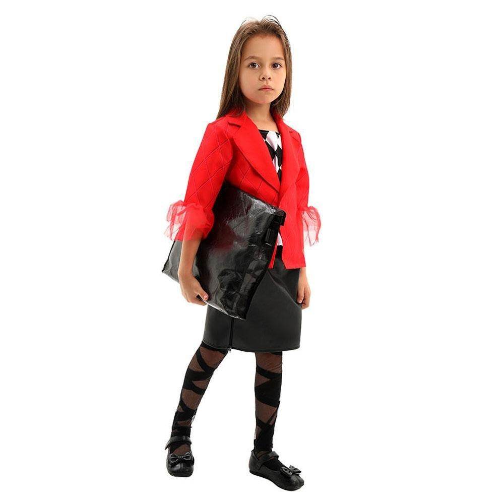 Kids Joker 2 Costume Double Delusion Role Playing Harley Quinn Cosplay Halloween - Azufun