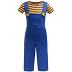 Kids Minions Cosplay Costume Boys' Suspender Outfit for Halloween Parties - Azufun