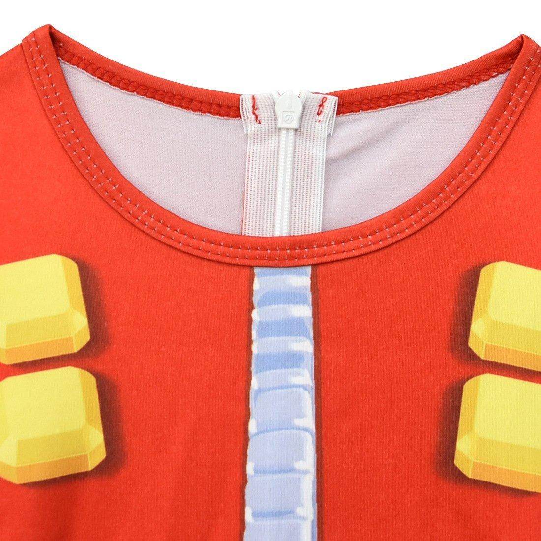 Kids Sonic The Hedgehog Dr. Eggman Cosplay Zentai Jumpuit Costume - Azufun