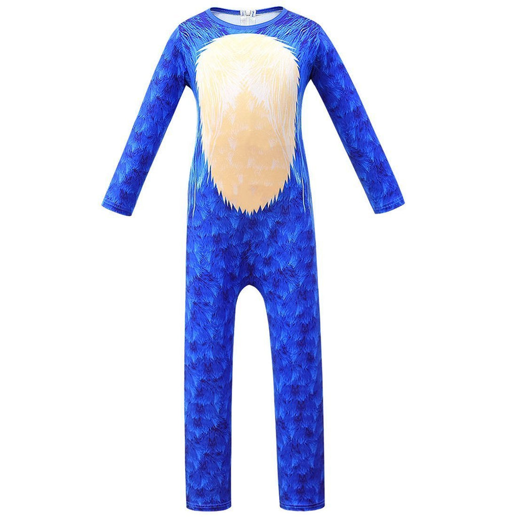 BuyKids Sonic The Hedgehog Sonic Cosplay Zentai Suit Costume Children Jumpsuit Bodysuit Outfits Now Cheaper With 3 - 5 Days Ship - PajamasBuy