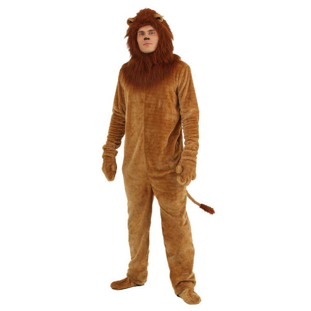 lion costume wizard of oz real animal party Cosplay Adult Kids Matching - Azufun