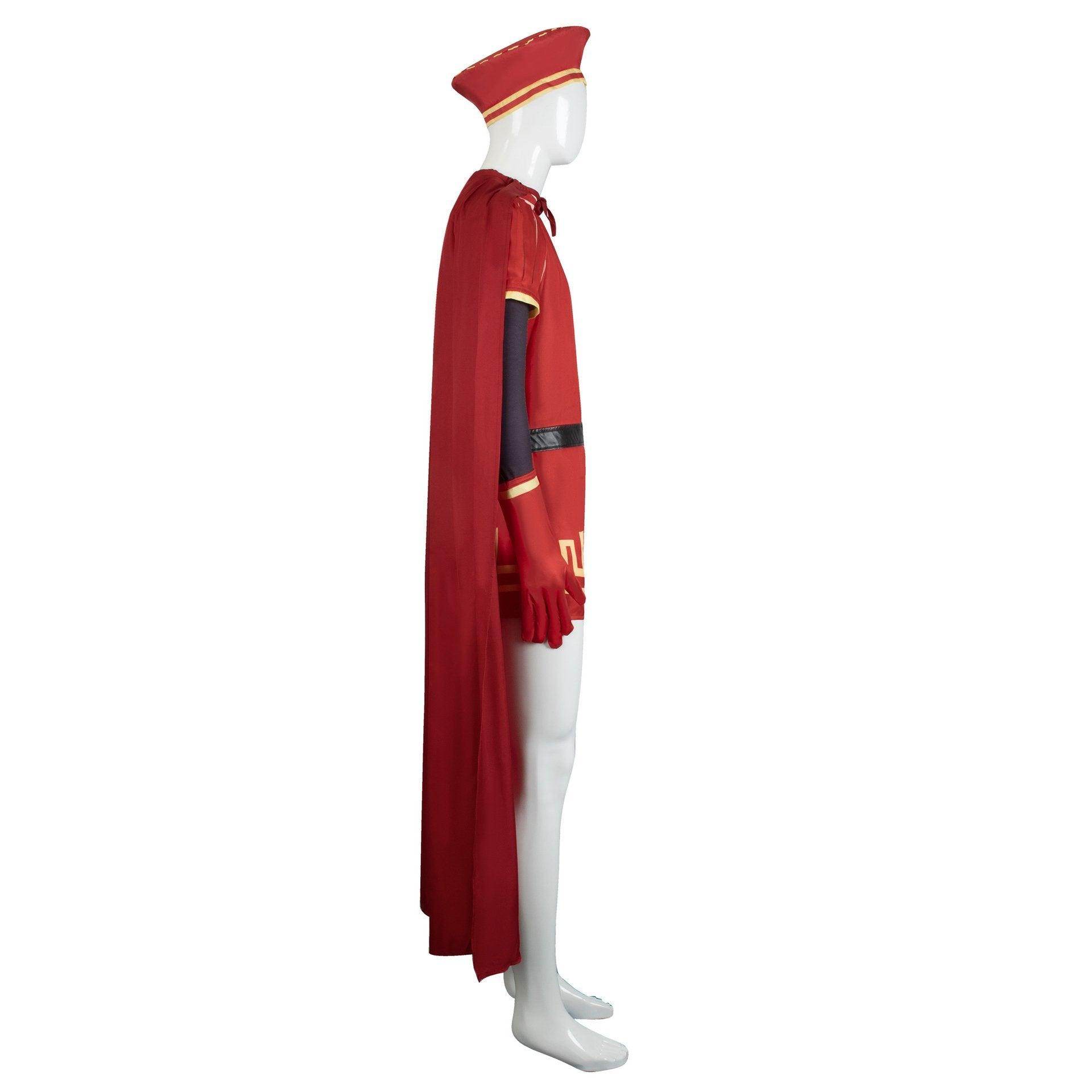 Lord Farquaad Halloween Cosplay Costume Shrek Red Robe Cape - Azufun