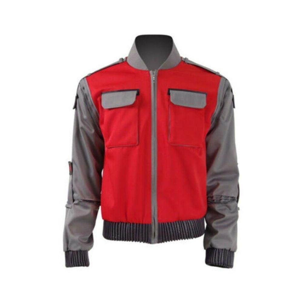 Marty McFly Back to the Future Costume Cosplay Party Carnival Jacket Adult - Azufun