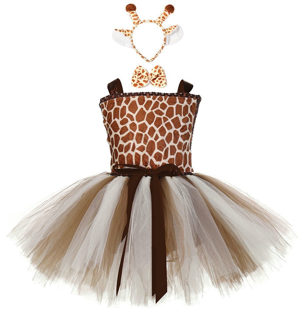 BuyMika Giraffe Zarafa Tutu Dress for Baby Girl Cartoon Costume Now Cheaper With 3 - 5 Days Ship - PajamasBuy