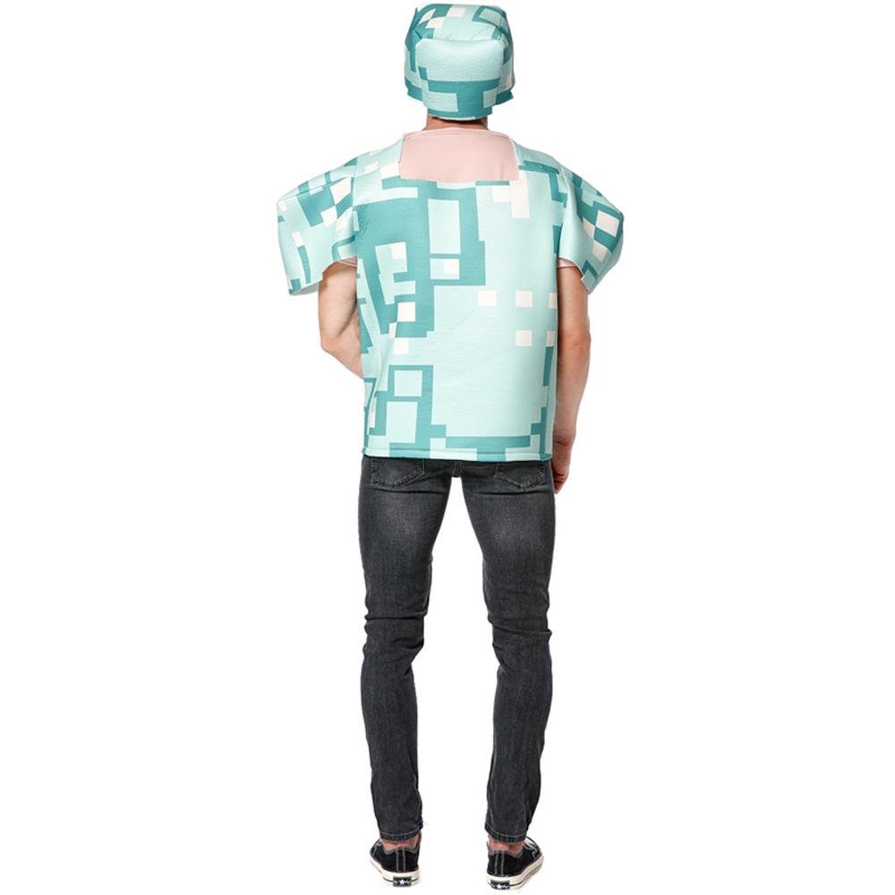 BuyMinecraft Steve Pixel Square Prop Costume Now Cheaper With 3 - 5 Days Ship - PajamasBuy