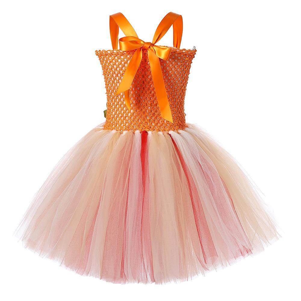 Movie Moana Princess Dress Sweet Flower Fairy dress party runway dress - Azufun