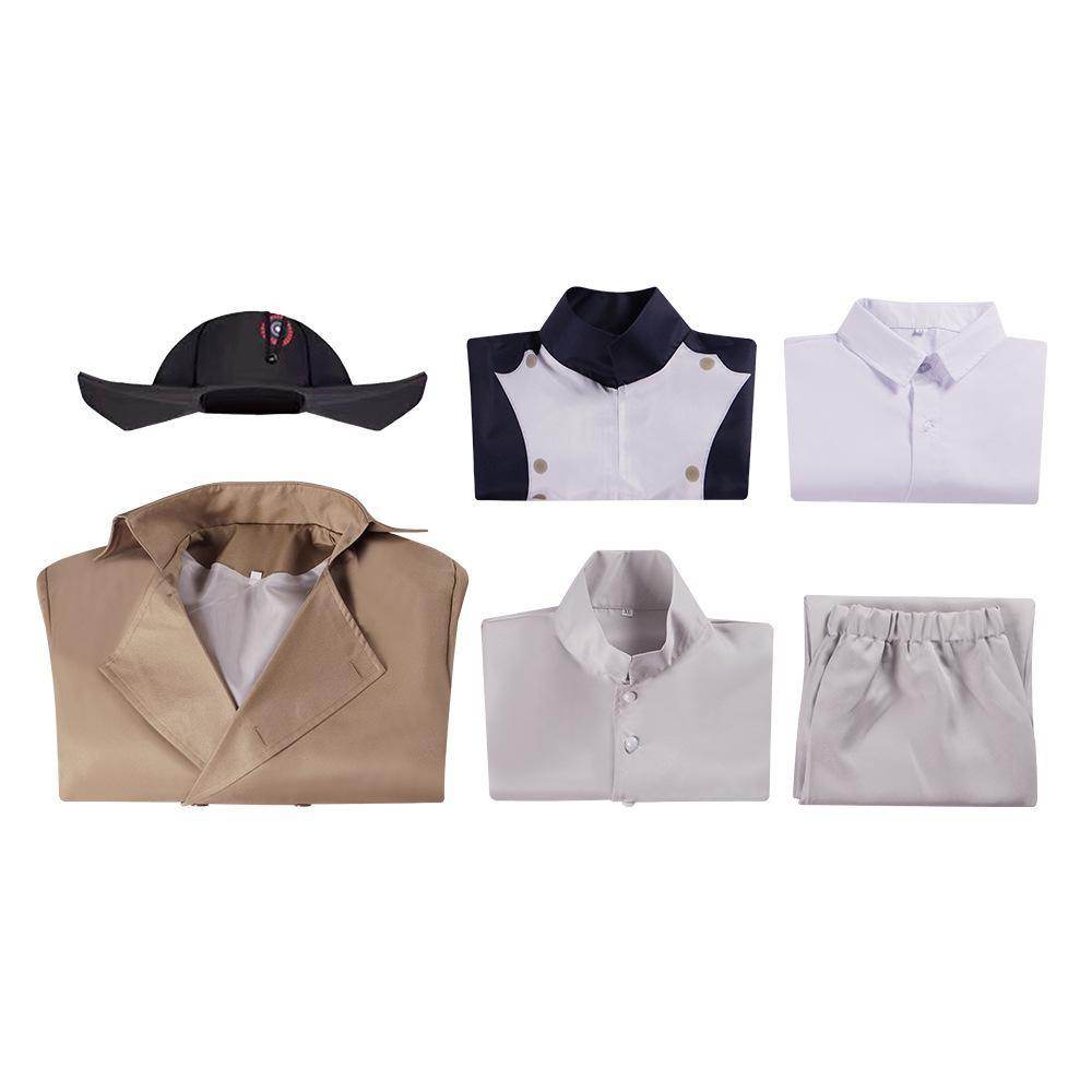Napoleon Medieval palace retro knight uniform Adult Cosplay Costume Suit - Azufun