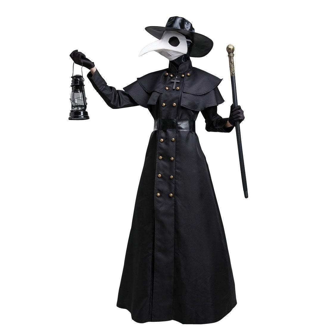 New costume plague doctor birdman long-mouth Halloween cosplay costume - Azufun