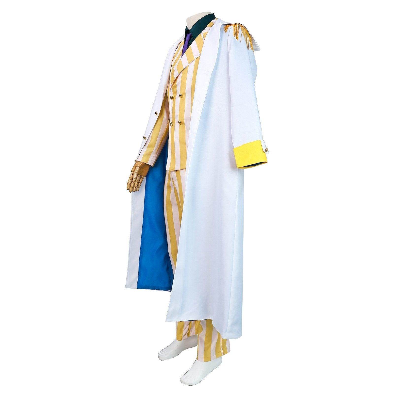 One Piece Wano Country Kizaru Costume Party Carnival Cosplay Full Set - Azufun