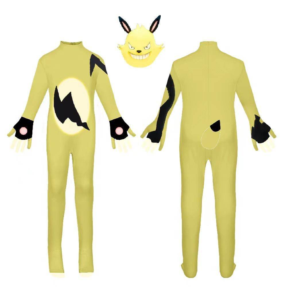 Plawworld Game Grizzbolt Depresso Cattiva Incineram Costume Cosplay Jumpsuit - Azufun