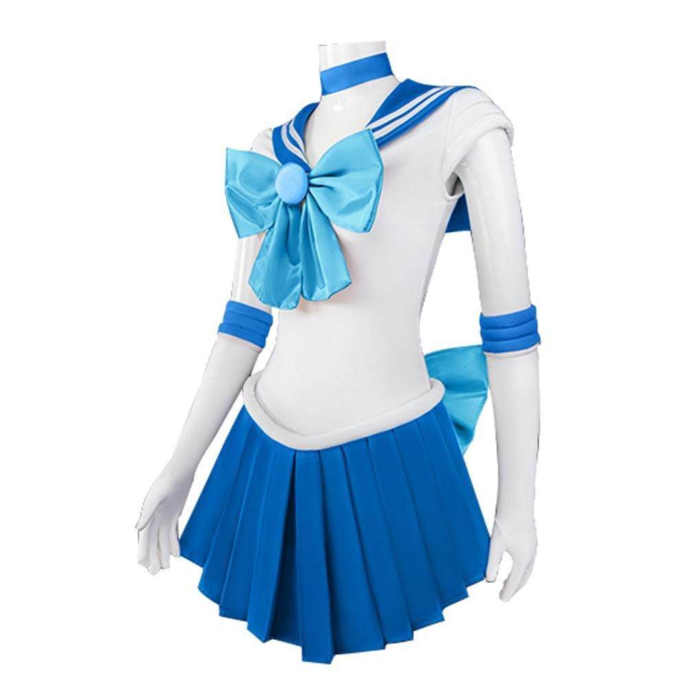 Sailor Moon Mizuno Ami Costume Uniform Dress Outfits Suit Cosplay Halloween - Azufun