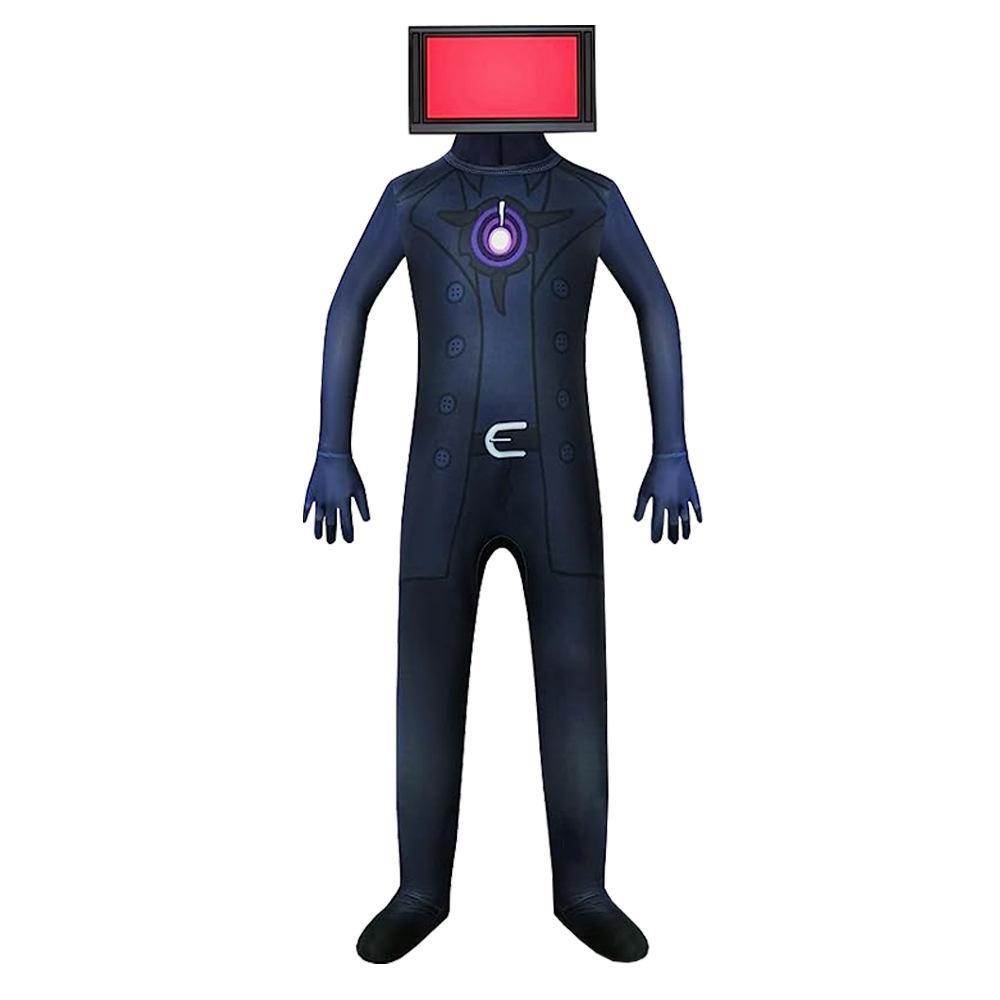 Skibidi Toilet Party Bodysuits Titan TV Jumpsuit Men Cosplay Costume For Kids Adult - Azufun