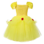 Snow White Princess Costume Kids Girls Cosplay Party Tutu Cake Dress Halloween Outfit - Azufun