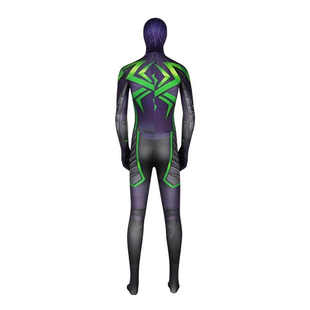 Spider-Man 2099 PS5 Comics Miles Morales Jumpsuit Halloween Cosplay Costume Bodysuit - Azufun