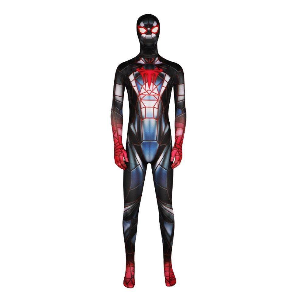 Spider-Man 2099 PS5 Comics Miles Morales Jumpsuit Halloween Cosplay Costume Bodysuit - Azufun