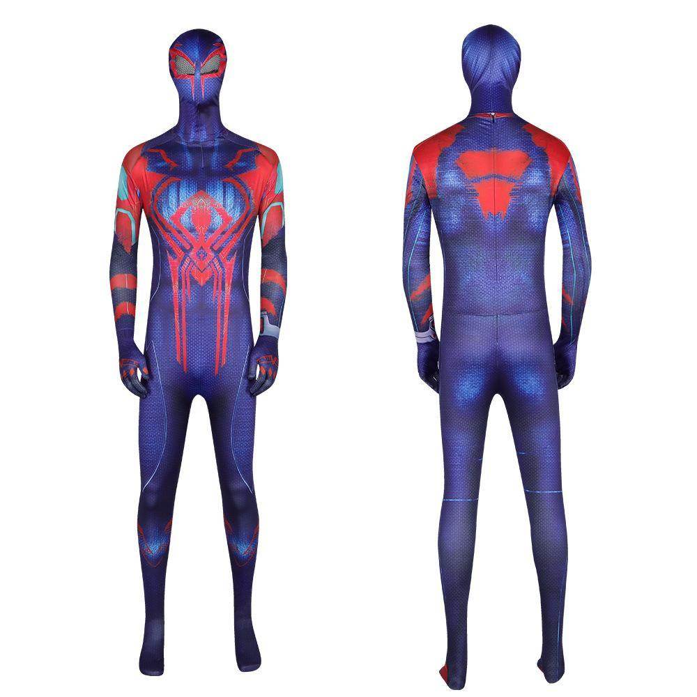 Spider Man Across the Spider Verse Miguel O'Hara Zentai Cosplay Costume Outfits Halloween Carnival Suit Adults - Azufun