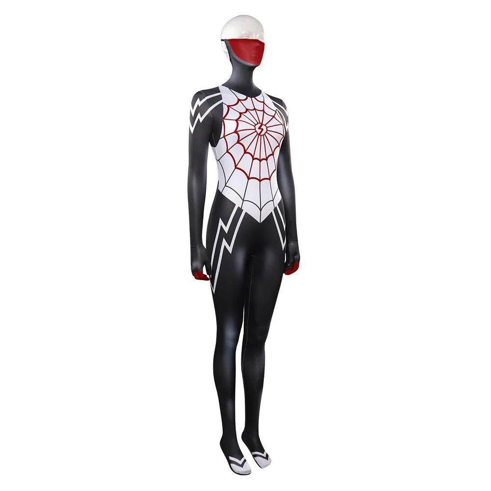 Spider-Man Cindy Moon Women Zentai Bodysuit Costume - Azufun