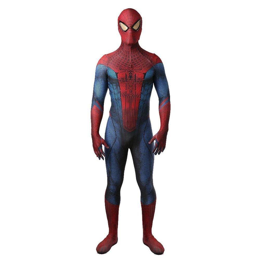 Spider-Man Peter B Parker Cosplay Costume Full Set Zentai Jumpsuit - Azufun