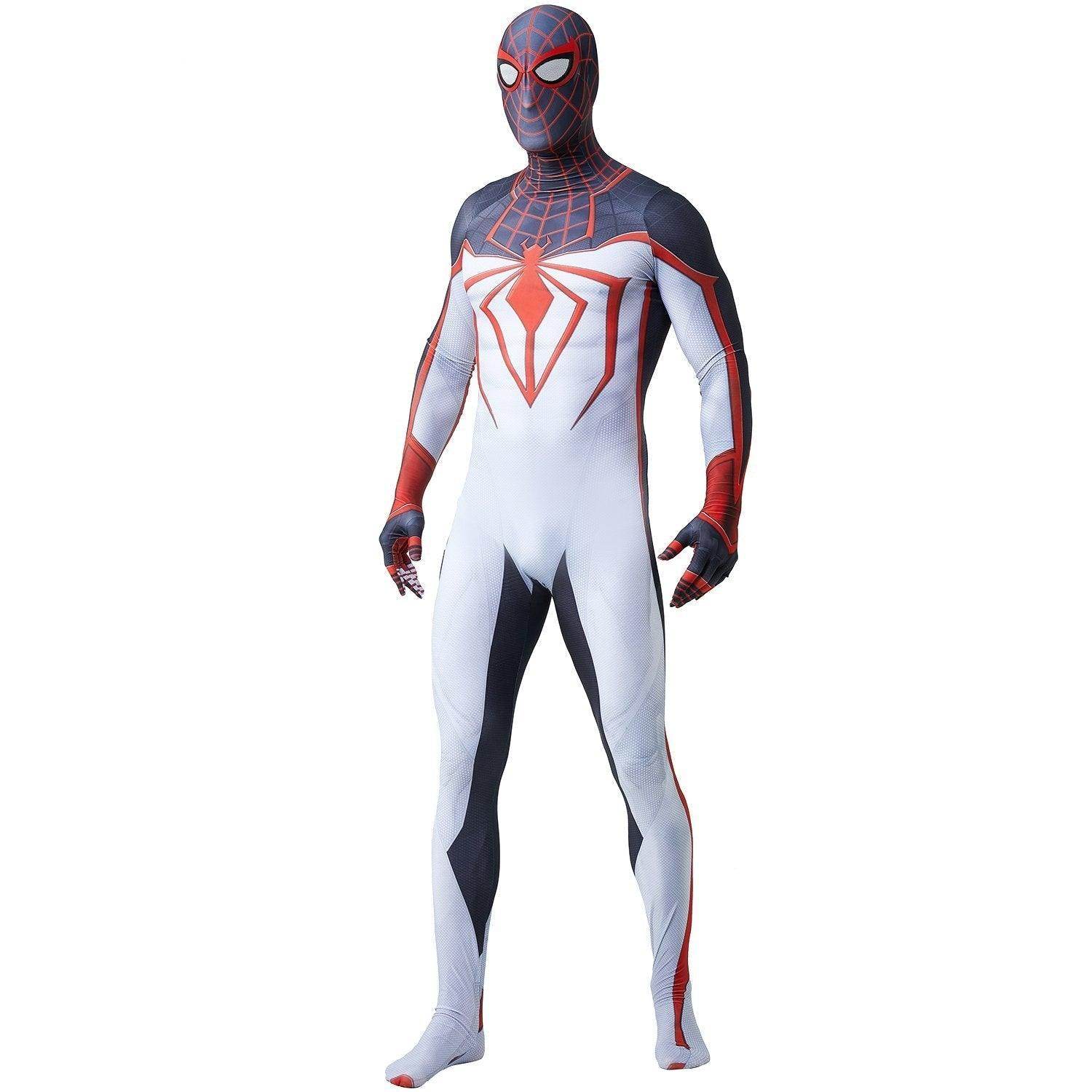 Spider-Man PS5 Game Miles Morales Tight Jumpsuit Costume for Adults and Kids - Azufun
