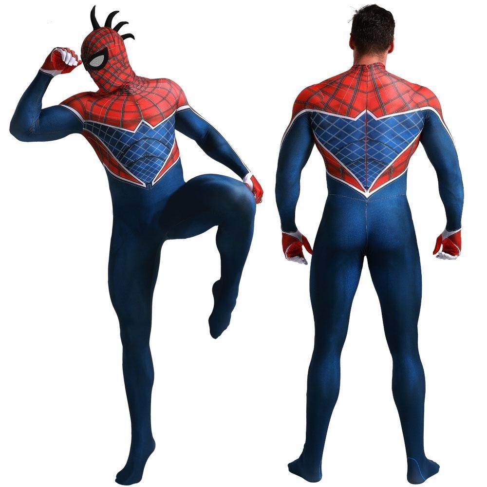 Spider-Man Punk Hobart Brown Cosplay Costume Jumpsuit Across the Spider-Verse Edition - Azufun