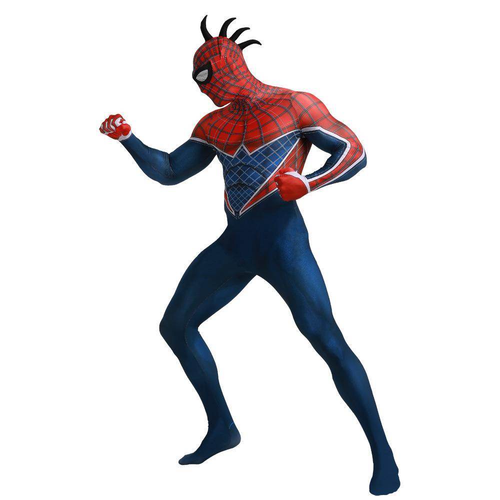Spider-Man Punk Hobart Brown Cosplay Costume Jumpsuit Across the Spider-Verse Edition - Azufun