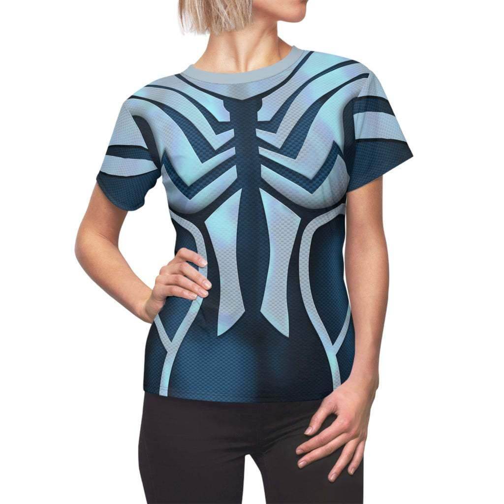 Spider-Woman Women's Short sleeve Shirt Madame Web Costume SuperHero Outfit - Azufun