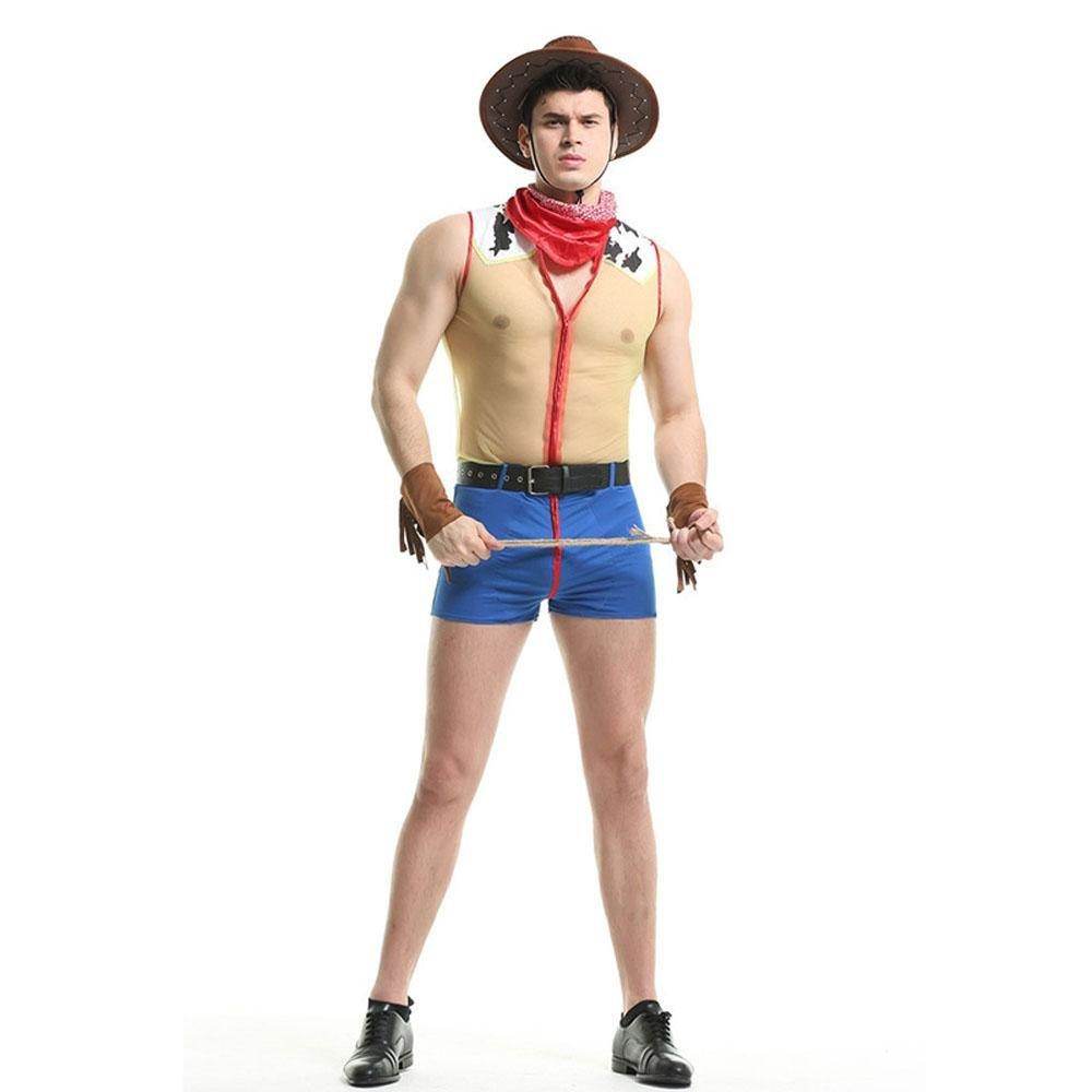 Stag Do Party Fancy Dress Costume Sheriff Woody Night Club For Men - Azufun