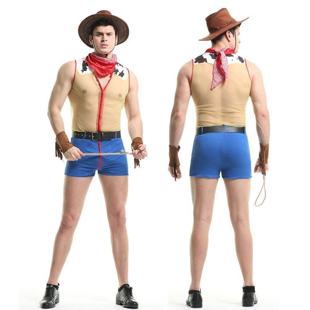 Stag Do Party Fancy Dress Costume Sheriff Woody Night Club For Men - Azufun