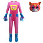 Super Cute Kitties Jumpsuits Cosplay costume With Mask For Kids