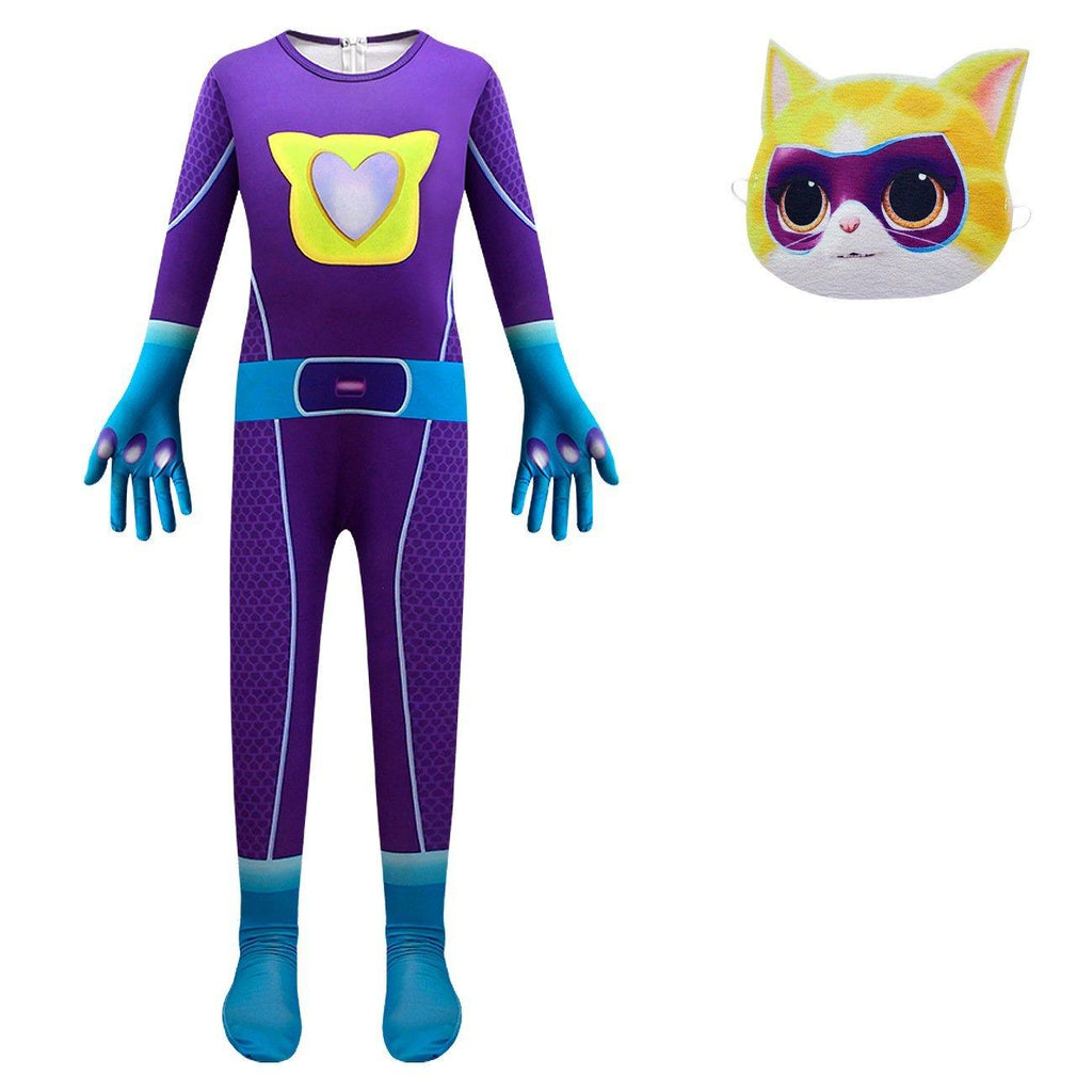 Super Cute Kitties Jumpsuits Cosplay costume With Mask For Kids