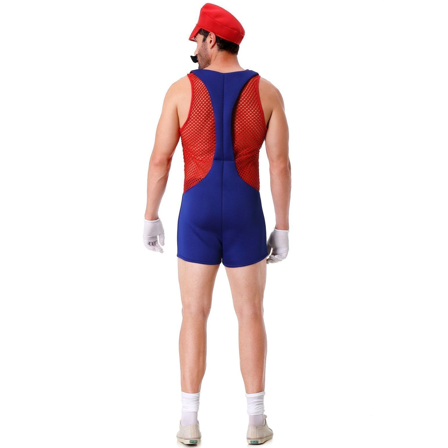 BuySuper Mario Bros. COS Men's Party Straps Uniform Halloween Costume Now Cheaper With 3 - 5 Days Ship - PajamasBuy