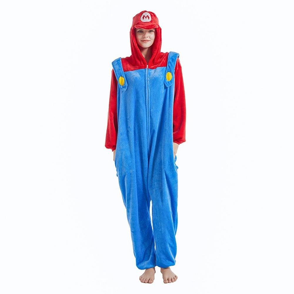 Super Mario Super Mario Classic Luigi Costume kigurumi Onesies - Pajamasbuy