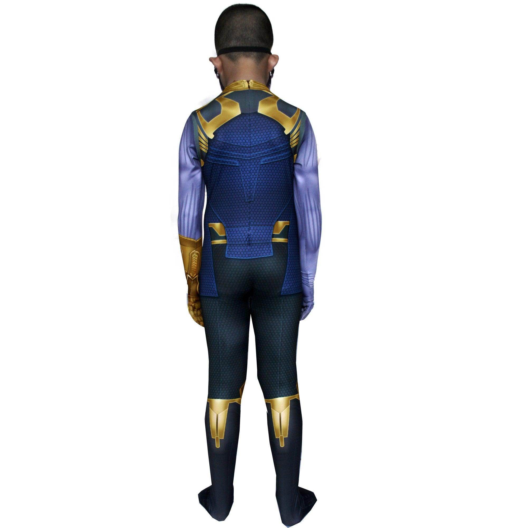 Thanos costume Jumpsuit bodysuits Avengers 4 with mask party cosplay Hallowwen - Azufun
