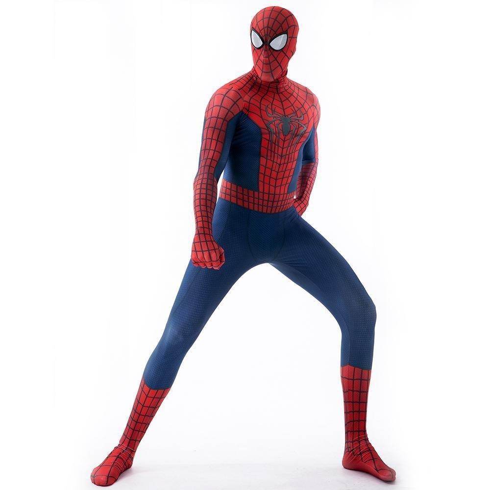 The Amazing Spider-Man Peter B Parker Costume Cosplay Jumpsuit Halloween Zentai For Adult Kids - Azufun